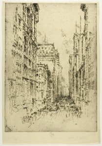 Dolní Broadway od Joseph Pennell