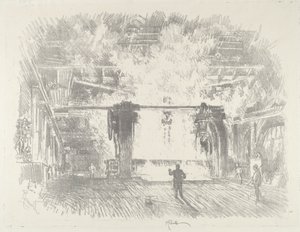 Výroba pancéřového plátu, 1916. od Joseph Pennell