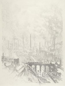 Munitions City, No.I, 1916. od Joseph Pennell