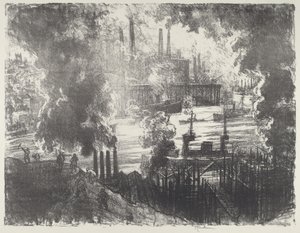 Řeka munice od Joseph Pennell