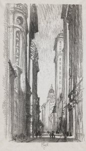 Nassau Street, číslo 5 v kolekci Iconophie Club od Joseph Pennell