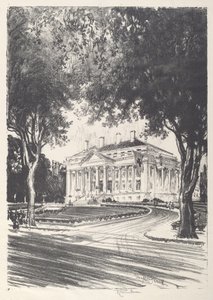 Národní ústředí Červeného kříže, Washington od Joseph Pennell