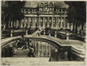 Palác La Granja od Joseph Pennell