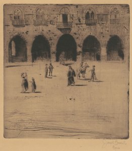 Radnice, Pistoia, 1883. od Joseph Pennell