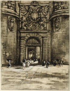 Porta Viragia, Toledo od Joseph Pennell