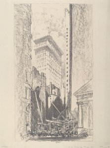 Přestavba Broad Street od Joseph Pennell