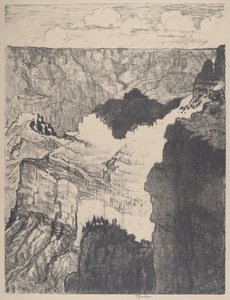Cesta do Bílého města, No.I, 1912. od Joseph Pennell