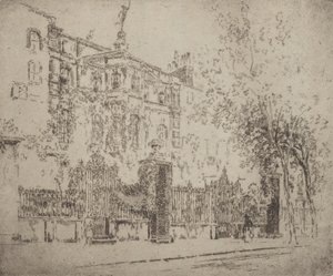 Rossettiho dům, 1906. od Joseph Pennell