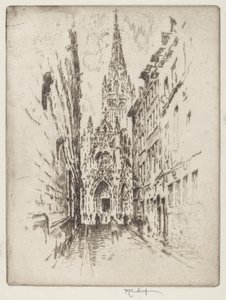 San Maclou, Rouen od Joseph Pennell