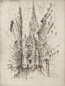 San Maclou, Rouen, 1907. od Joseph Pennell