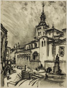 San Martin, Segovia od Joseph Pennell