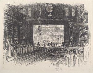 Shell Factory, č.II od Joseph Pennell