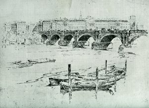Somerset House, 1928. od Joseph Pennell