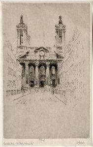 Johns, Westminster, 1895. od Joseph Pennell
