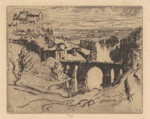 Most svatého Martina, Toledo od Joseph Pennell