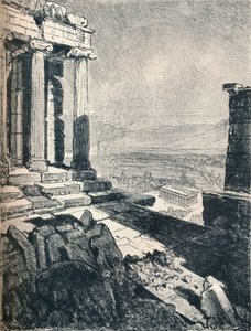 Théseův chrám z Akropole, c1913 od Joseph Pennell