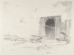 Balonová bouda, 1916. od Joseph Pennell