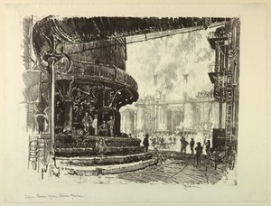 Základna vysoké pece od Joseph Pennell