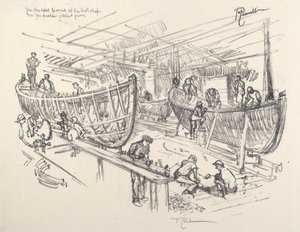 Stavitelé lodí od Joseph Pennell