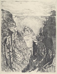 The Bright Angel Trail od Joseph Pennell