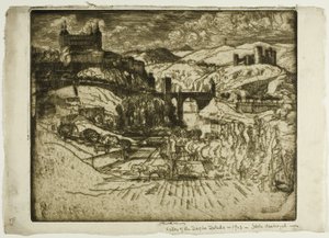 Hrady, Toledo od Joseph Pennell