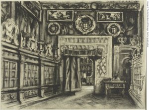 Kapitula, katedrála v Toledu od Joseph Pennell