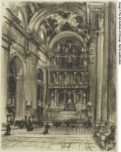 Veselé gotické kláštery, Toledo od Joseph Pennell