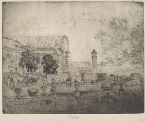 Křišťálový palác od Joseph Pennell