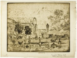 Křišťálový palác od Joseph Pennell