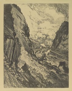 The Cut Toward Culebra od Joseph Pennell