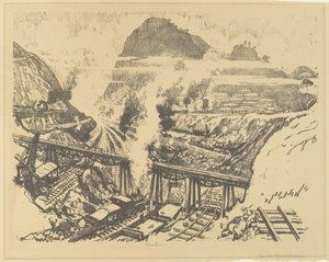 The Cut v Paraisu od Joseph Pennell