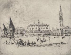 Dóžecí palác, 1883. od Joseph Pennell