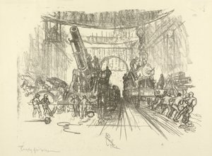 Anglická válečná série: W.453. Připraven na válku, 1916 od Joseph Pennell