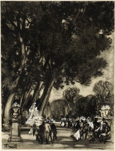 Zahrada ostrova, Aranjuez od Joseph Pennell