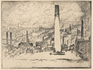 Velký komín, Bradford od Joseph Pennell