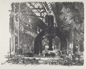 Velké kladivo, 1916. od Joseph Pennell