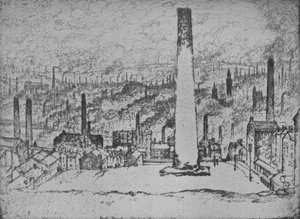 The Great Stack, Bradford, 1909 od Joseph Pennell