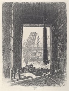 The Gun Pit, No.I, 1917. od Joseph Pennell