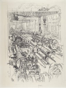 Obchod se zbraněmi, 1916. od Joseph Pennell