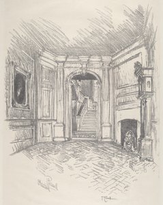 The Hall, Stenton, 1912. od Joseph Pennell
