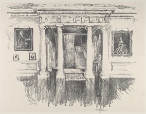 Síň v Cliveden, 1912. od Joseph Pennell