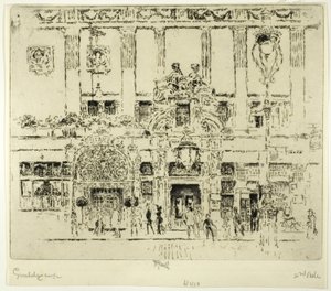 Institut, Piccadilly od Joseph Pennell