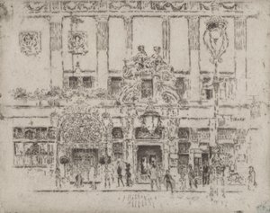 Institut, Piccadilly, 1906. od Joseph Pennell