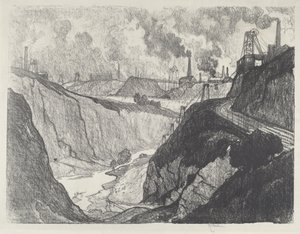 Železný důl, 1916. od Joseph Pennell