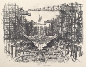 Keel, 1917. od Joseph Pennell