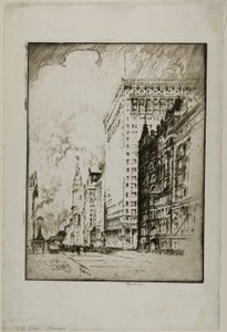 The Lion, Chicago od Joseph Pennell