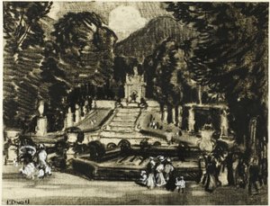 Park, La Granja od Joseph Pennell