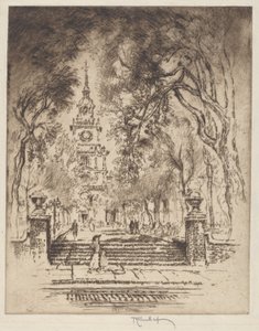 The Square, Independence Square, Philadelphia od Joseph Pennell