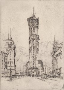 The Times Building, 1904. od Joseph Pennell