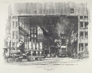 Urny, lití velkých mušlí, 1916. od Joseph Pennell